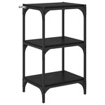 vidaXL Bibliothèque Chêne noir 40 x 33 x 71 cm Bois d'ingénierie