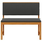 vidaXL Chaise de jardin Marron 100 x 50 x 91cm Bois d'acacia massif