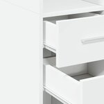 vidaXL Buffet haut blanc 50x42 5x185 cm bois d'ingénierie