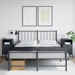 vidaXL Tables de chevet 2 Pièces anthracite 36x39x68 cm