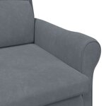 vidaXL fauteuil Gris foncé 76 x 94 x 102 cm Velours