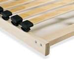 vidaXL Sommier à lattes sans matelas avec 28 lattes 7 zones 100x200 cm