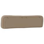 vidaXL Coussin de tête de lit cappuccino 200 cm similicuir