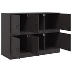 vidaXL Buffet noir 99x39x73 cm acier