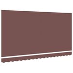 vidaXL Tissu de remplacement pour auvent pour cadre de 4x2 m Marron