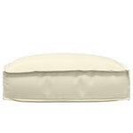 vidaXL Coussin Crème 50 x 50 x 12 cm Tissu Oxford