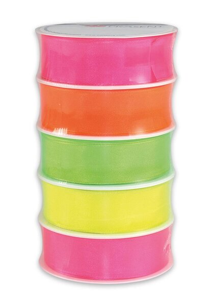 Set de rubans 5 x 3 m couleurs fluo