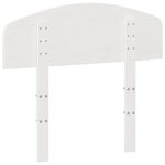 vidaXL Tête de lit blanc 100 cm bois massif de pin