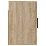 vidaXL Tables de chevet murales 2 Pièces Chêne sonoma 50x30x47 cm
