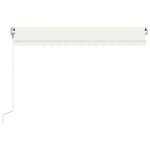 vidaXL Auvent rétractable automatique 400x350 cm Crème