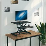 vidaXL Bureau de travail réglable 60x40x(13-41 5) cm Acier et bois