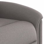 vidaXL Fauteuil de massage inclinable Taupe Tissu