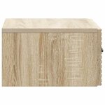 vidaXL Cabinet de chevet mural Chêne Sonoma 49 x 34 5 x 20 cm