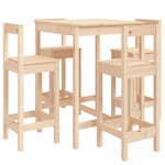vidaXL Ensemble de bar de jardin 5 Pièces bois de pin massif