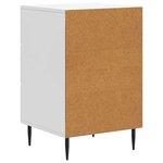 vidaXL Cabinet de chevet Blanc 43 x 41 x 66 5 cm Bois d'ingénierie