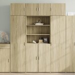 vidaXL Armoire de rangement chêne sonoma 80x42 5x225 cm