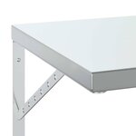 vidaXL Étagères murales 2 Pièces 75x40 cm argenté acier inoxydable