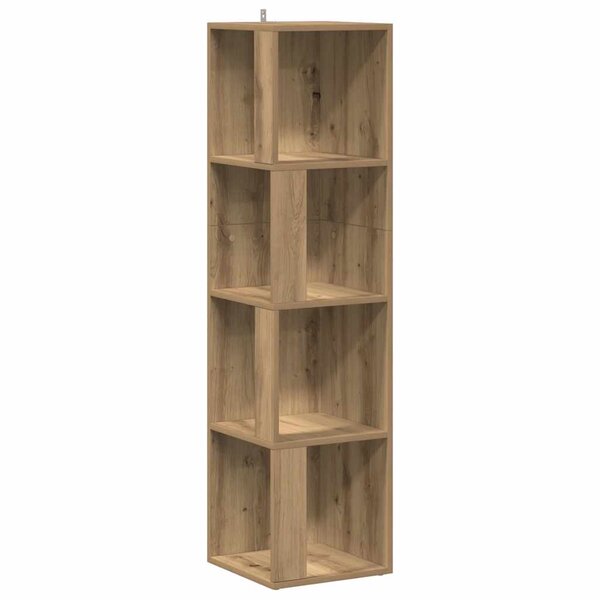 vidaXL Armoire d'angle chêne artisanal 33x33x132 cm bois d'ingénierie