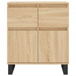 vidaXL Buffet Chêne sonoma 60x35x70 cm Bois d'ingénierie
