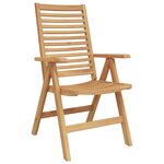 vidaXL Ensemble de salle à manger pour jardin 5 Pièces Marron
