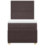 vidaXL Sommier à lattes de lit avec matelas Marron foncé 100x200 cm