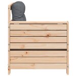 vidaXL Canapé de jardin accoudoir avec coussin bois massif de pin