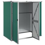vidaXL Abri à outils de jardin vert 161x89x161 cm acier galvanisé