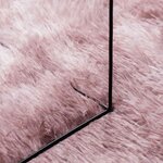vidaXL Tapis Shaggy à poils longs NAVARRA rose poudré 120x170 cm