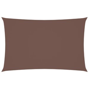 vidaXL Voile de parasol tissu oxford rectangulaire 2x5 m marron