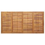 Table de repas extérieure vidaXL Grise 180x90x75 cm en acier et bois d'acacia