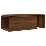 vidaXL Table basse Chêne marron 150x50x35 cm Bois d'ingénierie