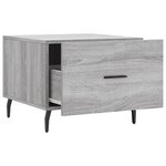 vidaXL Tables basses 2 Pièces sonoma gris 50x50x40 cm bois d'ingénierie
