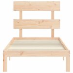 vidaXL Cadre de lit sans matelas 90x200 cm bois de pin massif
