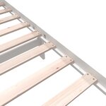 vidaXL Cadre de lit sans matelas blanc bois massif 90x200 cm