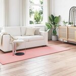 vidaXL Tapis en Fourrure Synthétique de Lapin Olite Rose 80 x 250 cm
