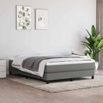 vidaXL Matelas de lit à ressorts ensachés fermeté moyenne Gris foncé 140x200x20 cm