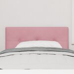 Headboard LED vidaXL Capitonné Rose 100 cm en Velours