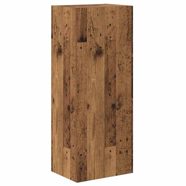 vidaXL Meuble TV mural Montage mural Bois Ancien 40 5 x 30 x 102 cm