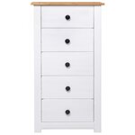 vidaXL Buffet Blanc 46x40x89 cm Pin Gamme Panama