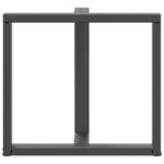 vidaXL Pieds de table à manger en T 2 pièces Anthracite 70x35x(72-73) cm Acier