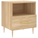 vidaXL Tables de chevet 2 Pièces chêne sonoma 40x35x47 5 cm