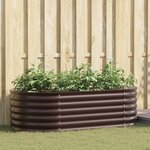 Jardinère Élevée vidaXL Marron 160x80x44 cm Acier Galvanisé