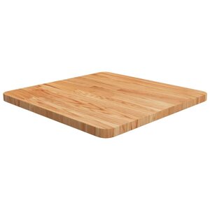 vidaXL Dessus de table carré Marron clair50x50x2 5cm Bois chêne traité
