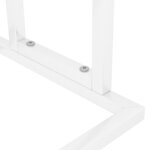 vidaXL Porte-serviettes sur pied Blanc 48x24x78 5 cm Fer
