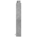 vidaXL Armoire tête de lit avec LED gris béton 180x16 5x103 5 cm