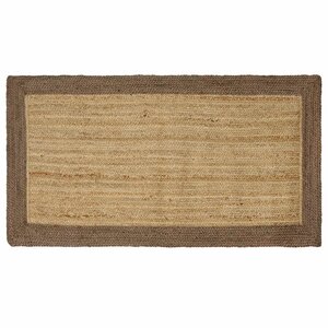 vidaXL Tapis de surface Gris 100 x 200 cm Jute