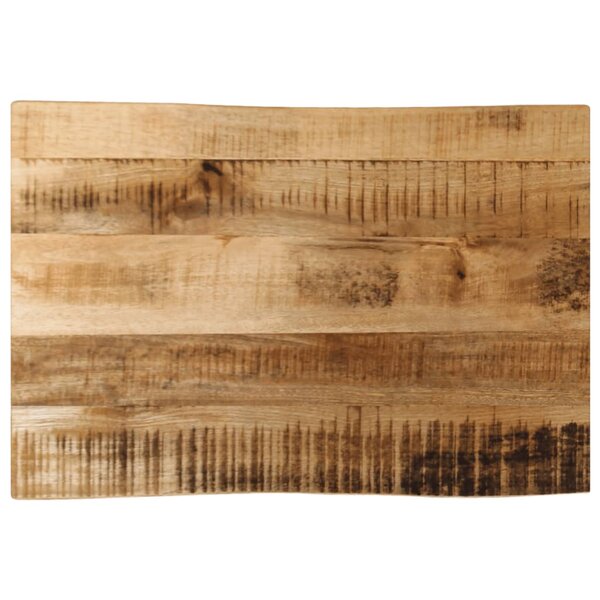 vidaXL Dessus de table bord vivant 70x40x2 5 cm bois de manguier brut