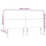 vidaXL Têtes de lit 4 Pièces Bleu foncé 90x5x78/88 cm Velours