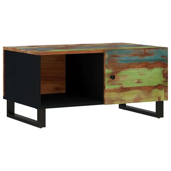 vidaXL Table basse 80x50x40 cm Bois de récupération et d'ingénierie