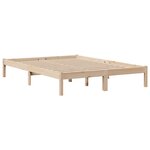 vidaXL Lit bibliothèque sans matelas 140x200 cm bois massif de pin